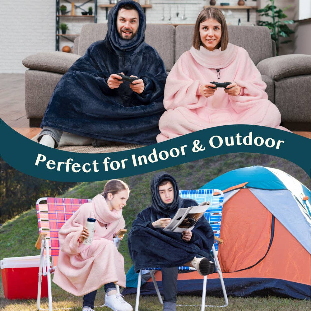 Pavilia - Wholesale Throw Blanket - Neck Warmer Sweatshirt Hoodie Blanket35