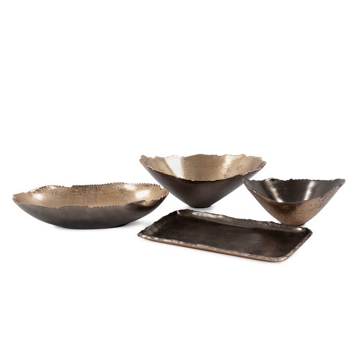 Howard Elliott on Faire - Wholesale Decorative plate/dish/bowl - The Baniff Jagged Edged Deep Bowl, Large3