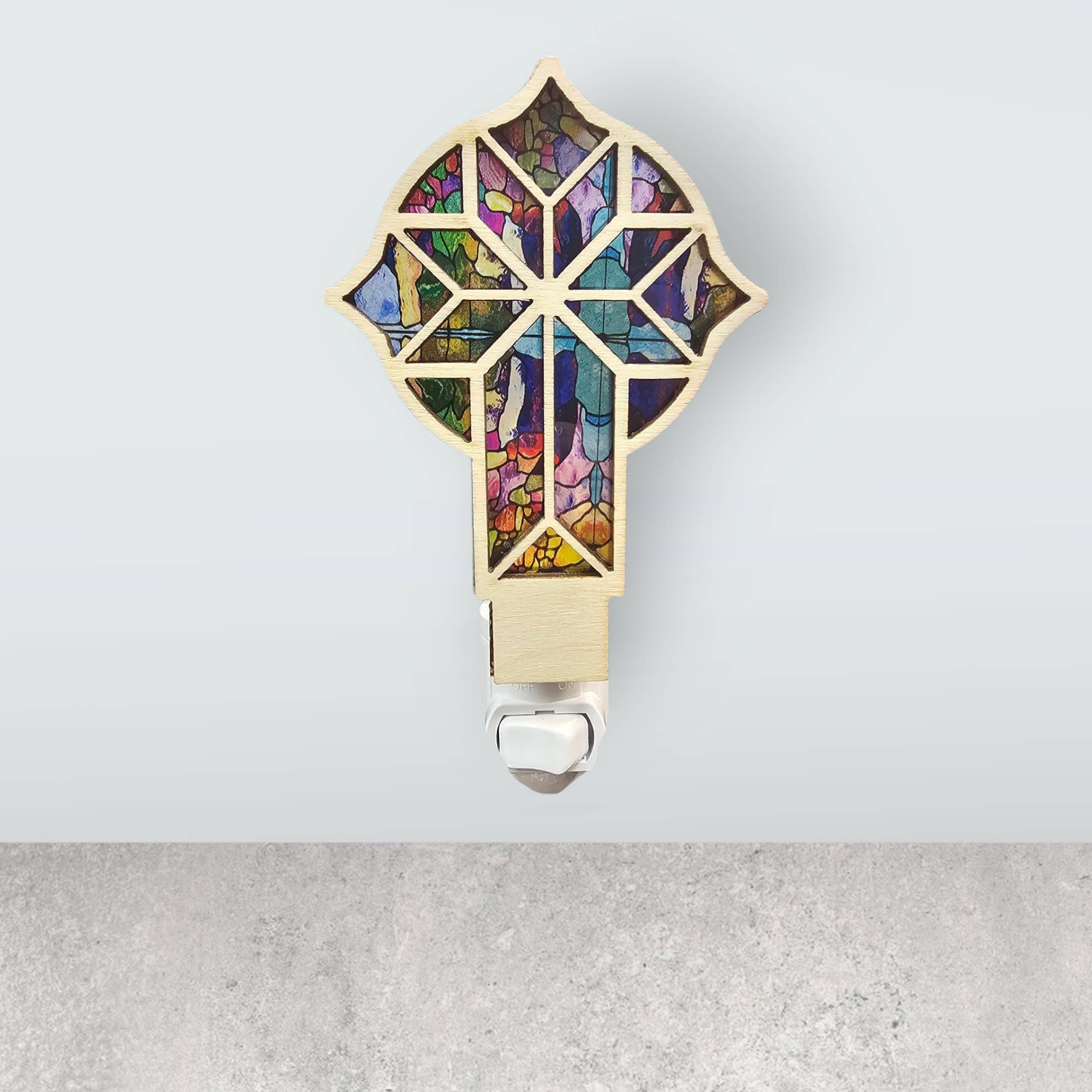Cross LED Nightlight –Faith-Inspired Cross Gift Baptism Gift for wholesale by Gulf Coast Custom