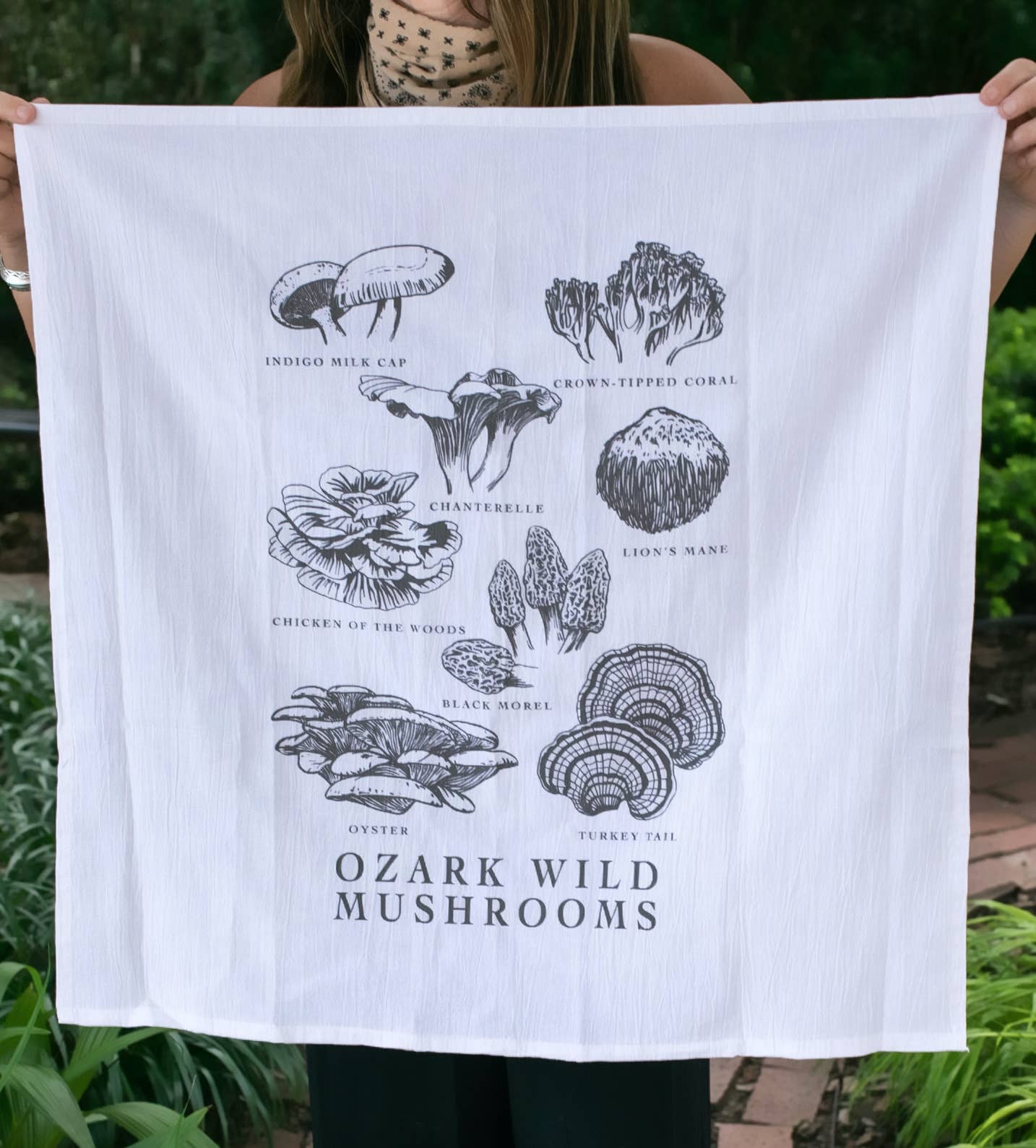 Hillfolk - Wholesale Tea Towel - Ozark Wild Mushrooms Tea Towel