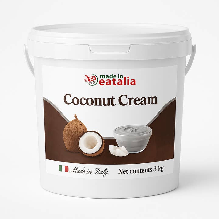 Made in Eatalia Coconut Cream (3 kg bucket) 6.6lb for wholesale by Made in eatalia