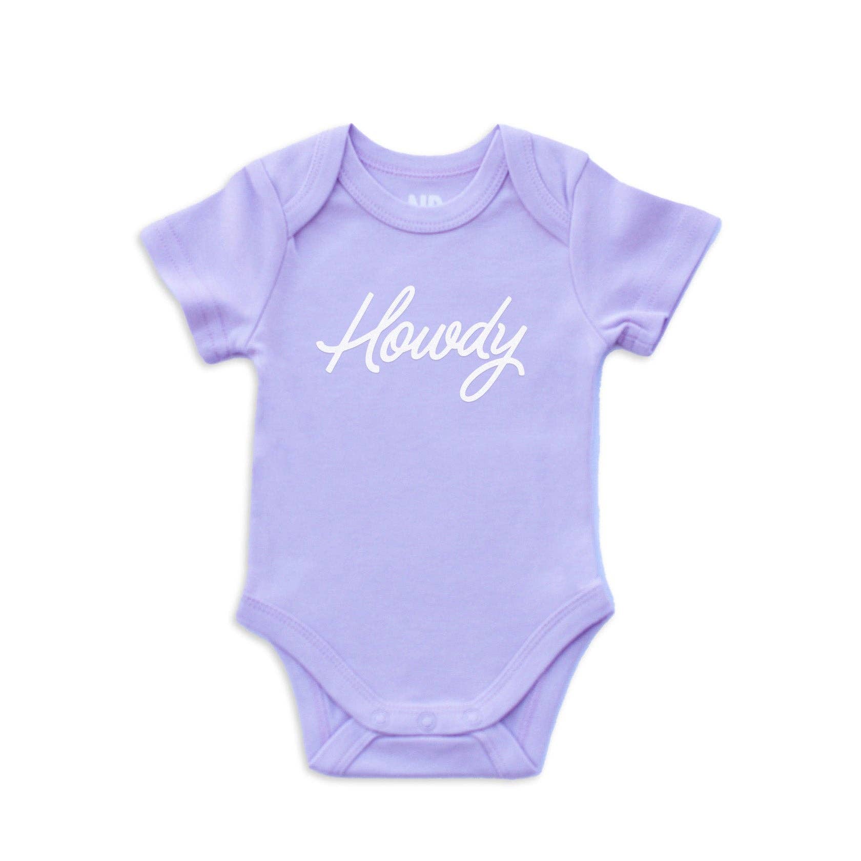 Frankie Jean - Wholesale Bodysuit (Non-Footed) - Baby - Howdy Cursive Onesie6