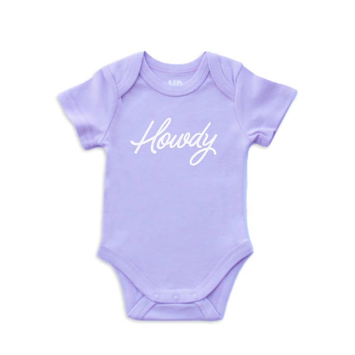 Frankie Jean - Wholesale Bodysuit (Non-Footed) - Baby - Howdy Cursive Onesie6
