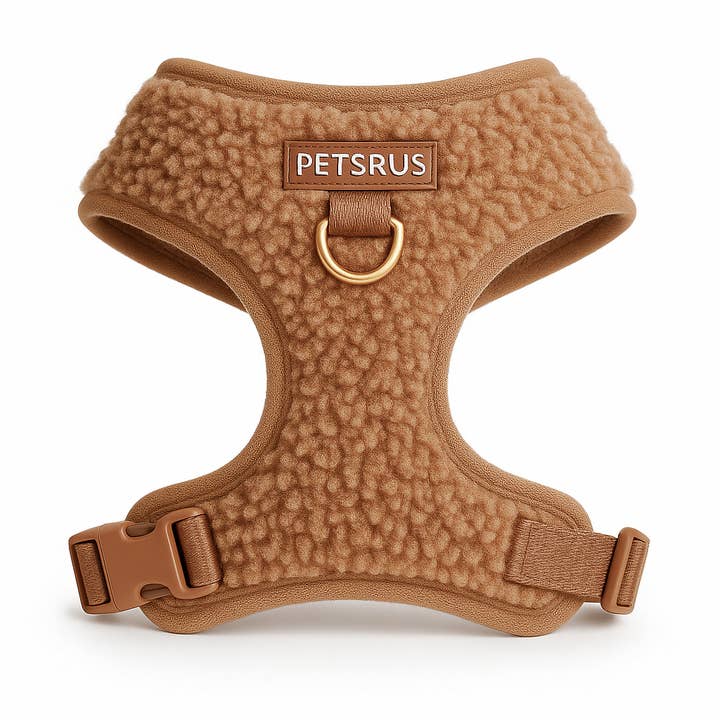 Justerbart sele uden trækkefunktion til hund, Teddy Sherpa brun for engroshandel hos PETsRUS