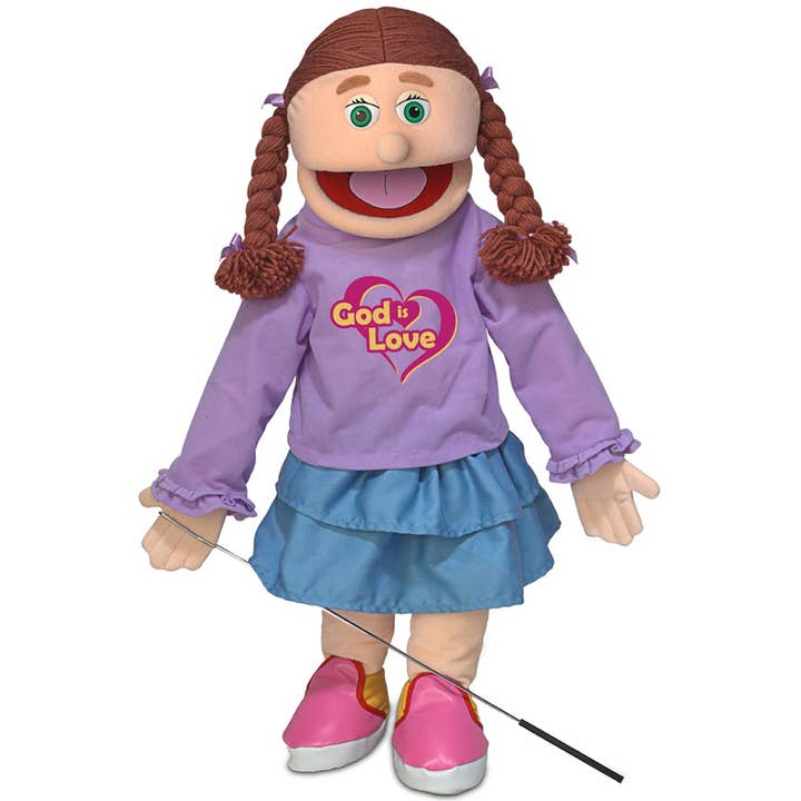 Silly Puppets Christliches Mädchen, Gott ist Liebe (25") für den Großhandel von Silly Puppets