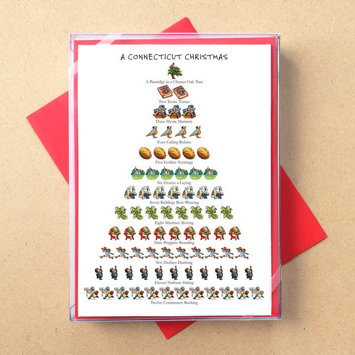 Allport Editions - Wholesale Christmas Card - States: 12 Days of Christmas Boxed Cards - ALL 50 STATES!