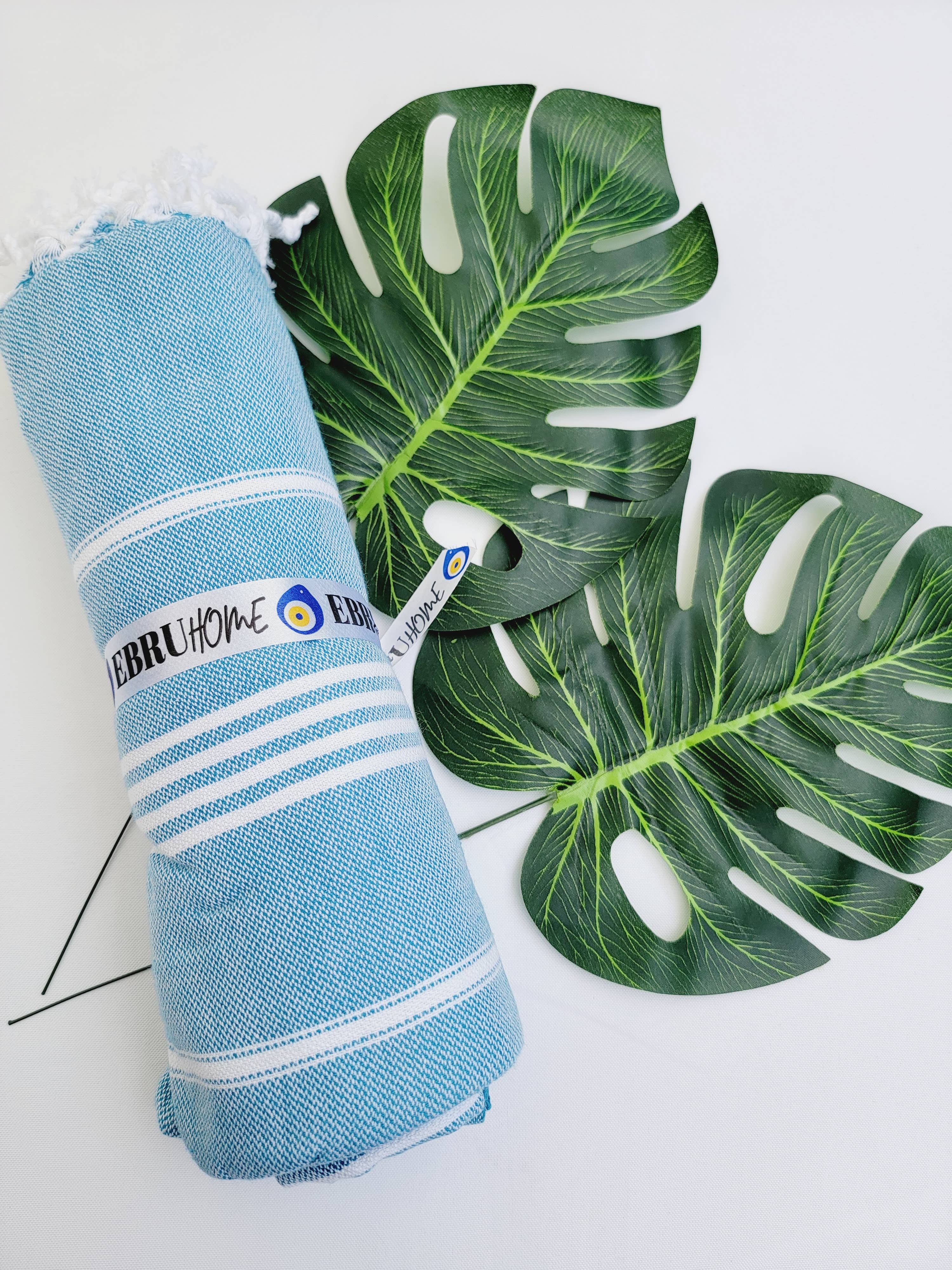 EBRU Home - Vendita all'ingrosso Plaid - Set da 5 Plaid/Coperte in Cotone Turco Prelavato – Colori Assortiti5