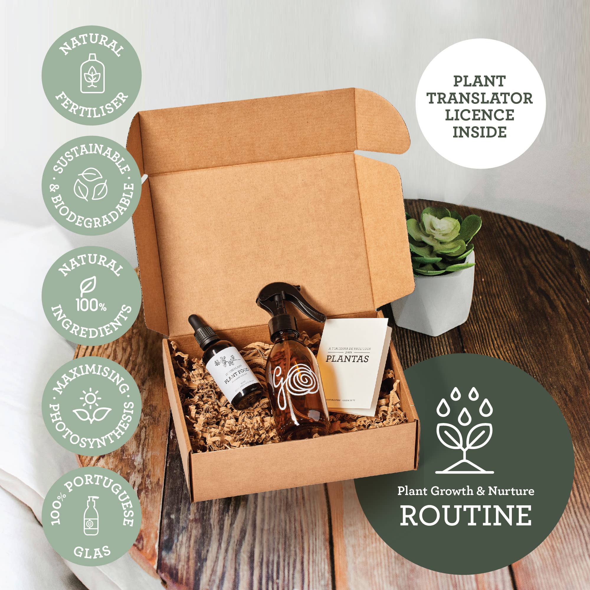 Generosa - Venta al por mayor Rociadores - Kit de cuidado para plantas | Set de regalo Plant Treat2