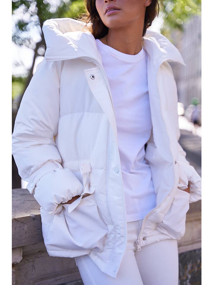 Attentif Paris - Vente Parka – femme - Parka Oversize Courte à Noeuds