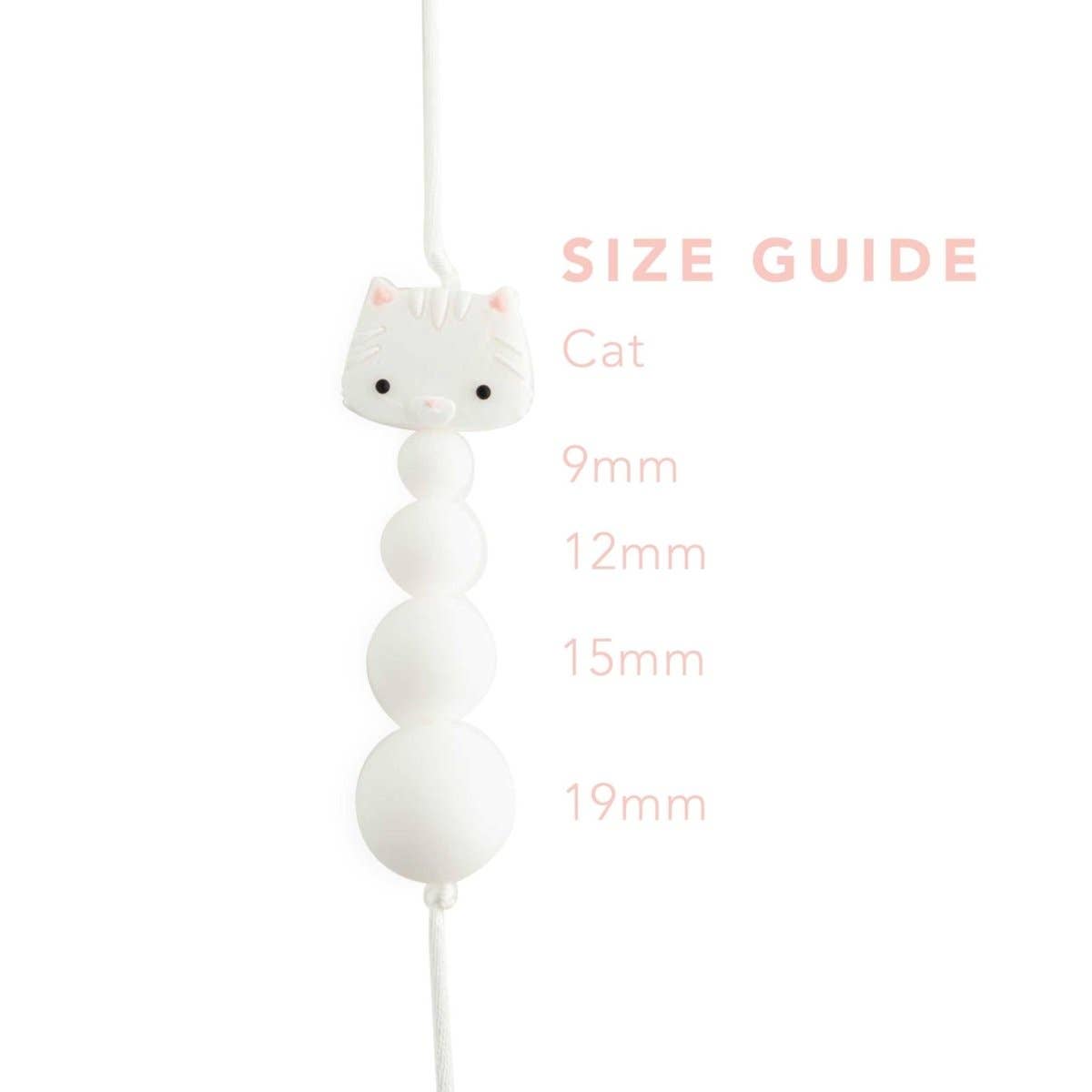 Cara & Co Silicone Craft Supply – Missangas por atacado – Esferas focais de silicone para gatos5