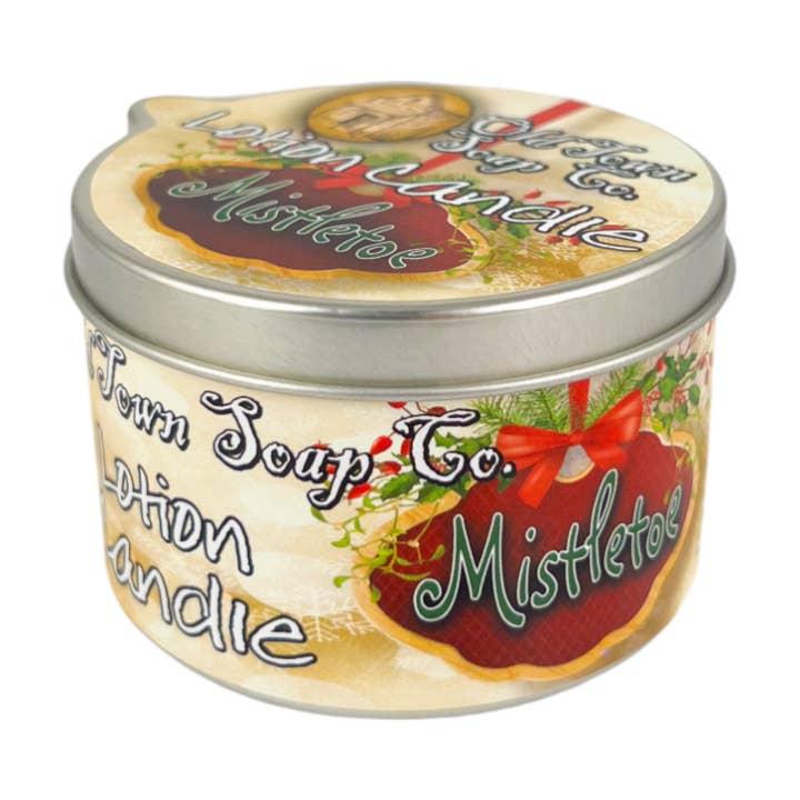 Old Town Soap Co. - Wholesale Jar/Filled Candle - Christmas Lotion Candle -Avail in our Merry Christmas Scents2