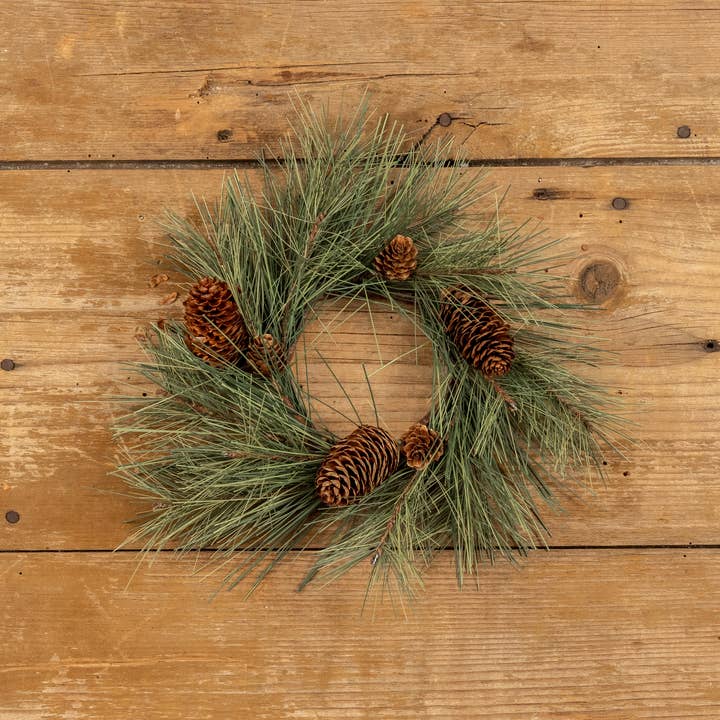 Ragon House - Wholesale Wreath - 10" LONG NEEDLE PINE CANDLE RING2
