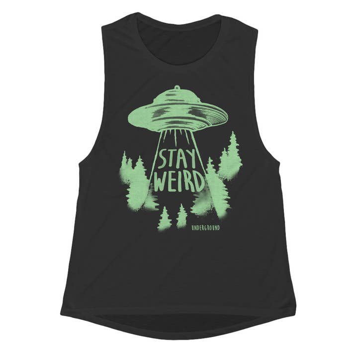Stay Weird Girls Tank voor wholesale door Shady Front