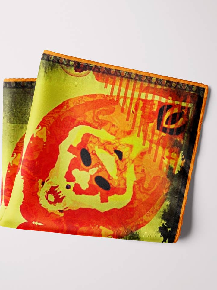Silk Pocket Square for wholesale by FAD Fashion Art Design