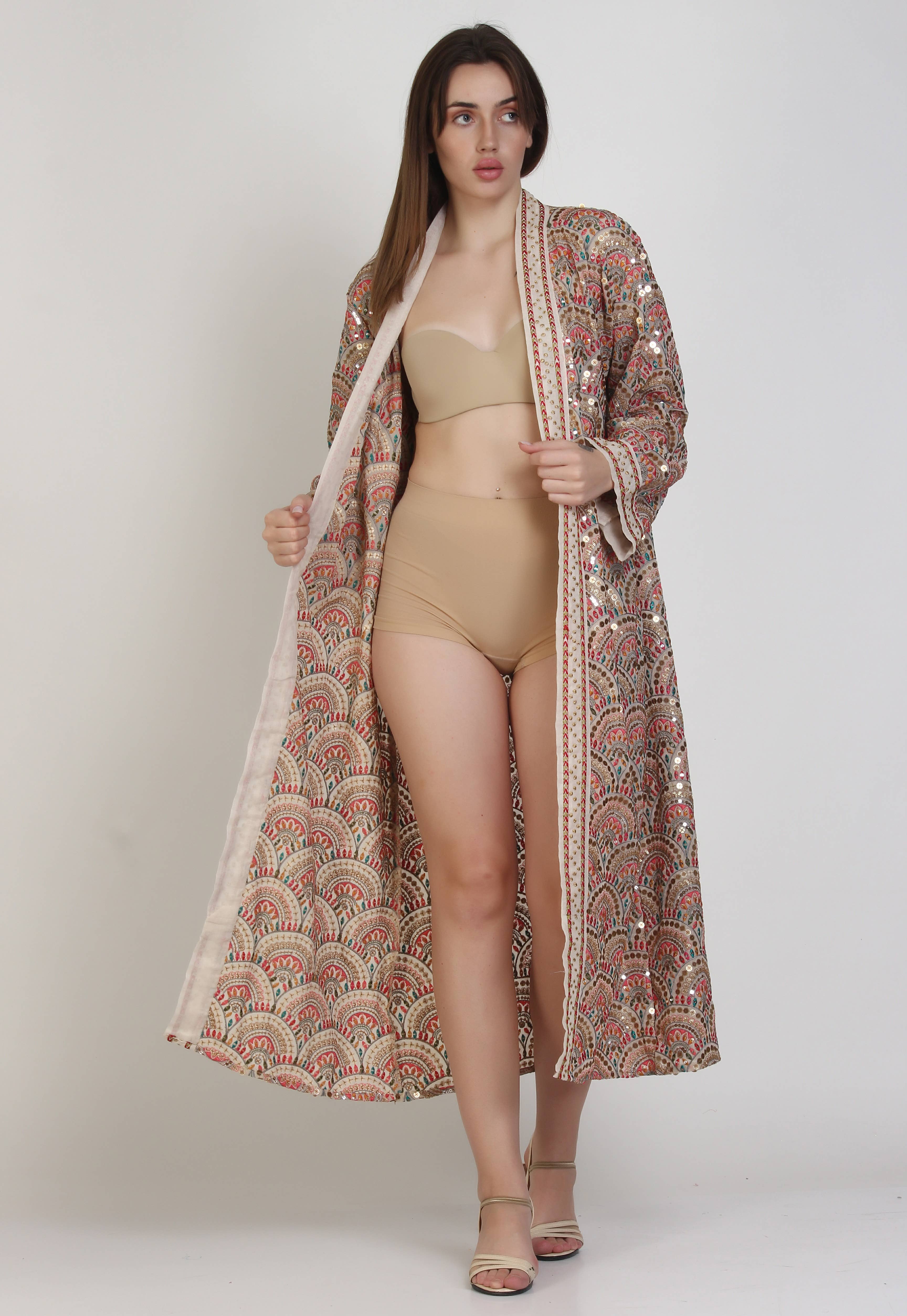 Textures Jaipur – wholesale Kimono – Women's – Embroidered Kimono C