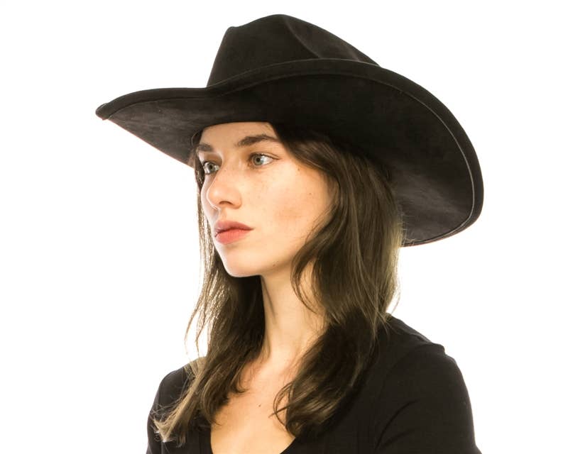 DNMC - Wholesale Cowboy Hat - Women's - Cattleman Cowboy-Cowgirl Hat - Vegan Suede - Many Colors!18