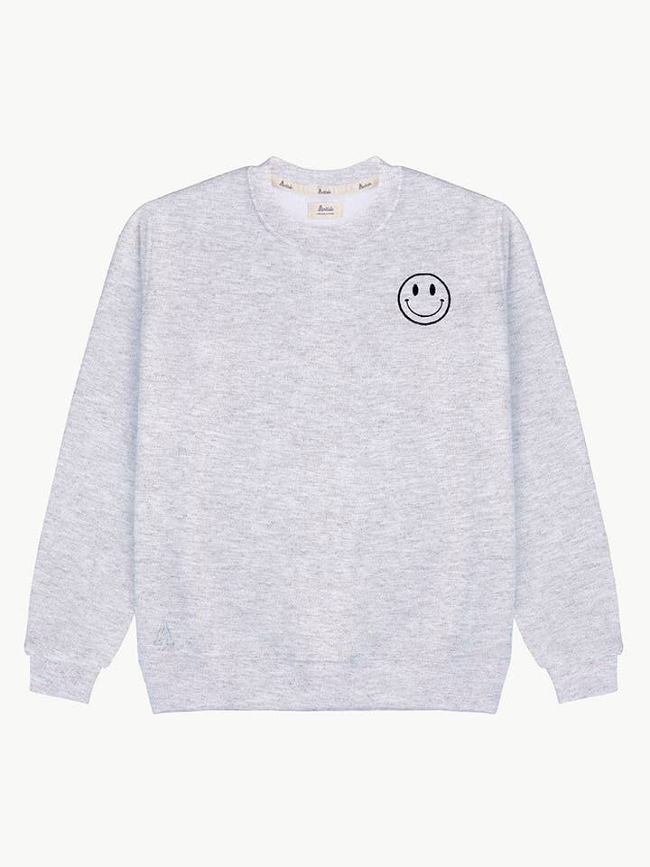 GRAY SWEATSHIRT | SMILE for wholesale by Anitials