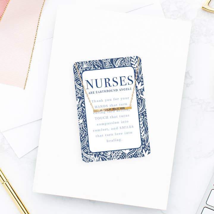 Viv&Lou - Wholesale Pendant/charm necklace - Nurses are Angels Keepsake Card1