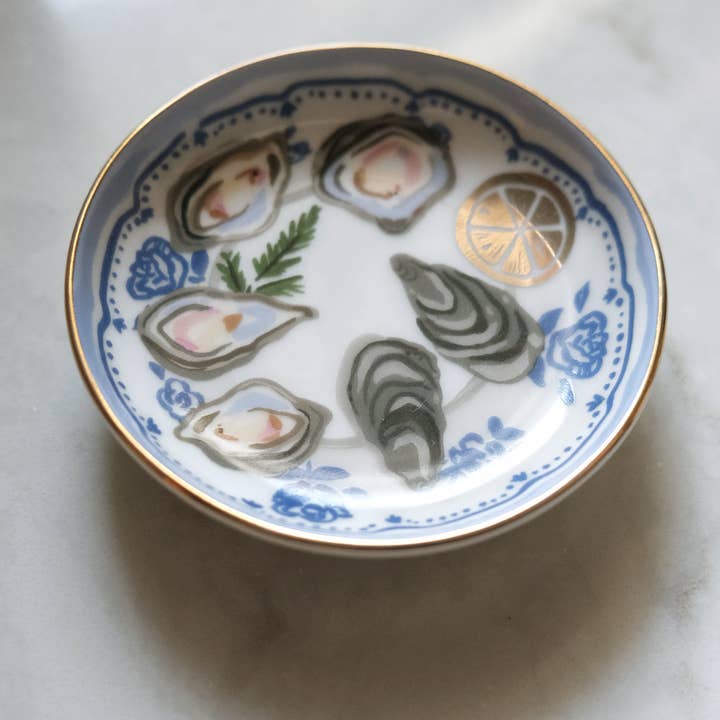 Idlewild Co. - Wholesale Jewelry Dish - Oysters Porcelain Trinket Dish2