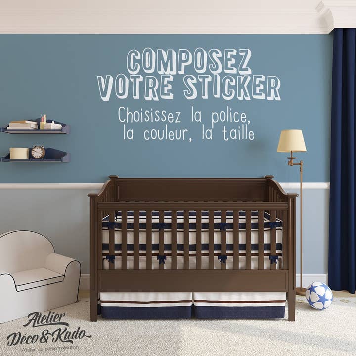 Aangepaste kleverige letters muursticker voor wholesale door Atelier Déco&Kado