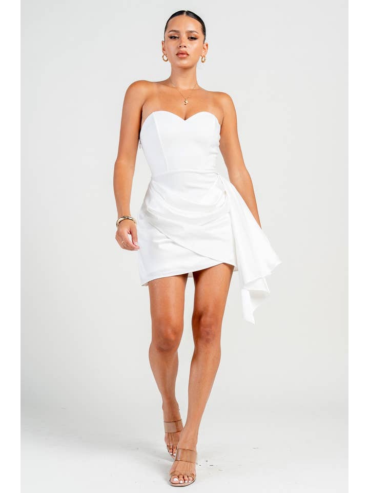 PRIVY - Wholesale Dress - Women's - HD30374SST_PLUNGE NECKLINE A-LINE MINI DRESS3