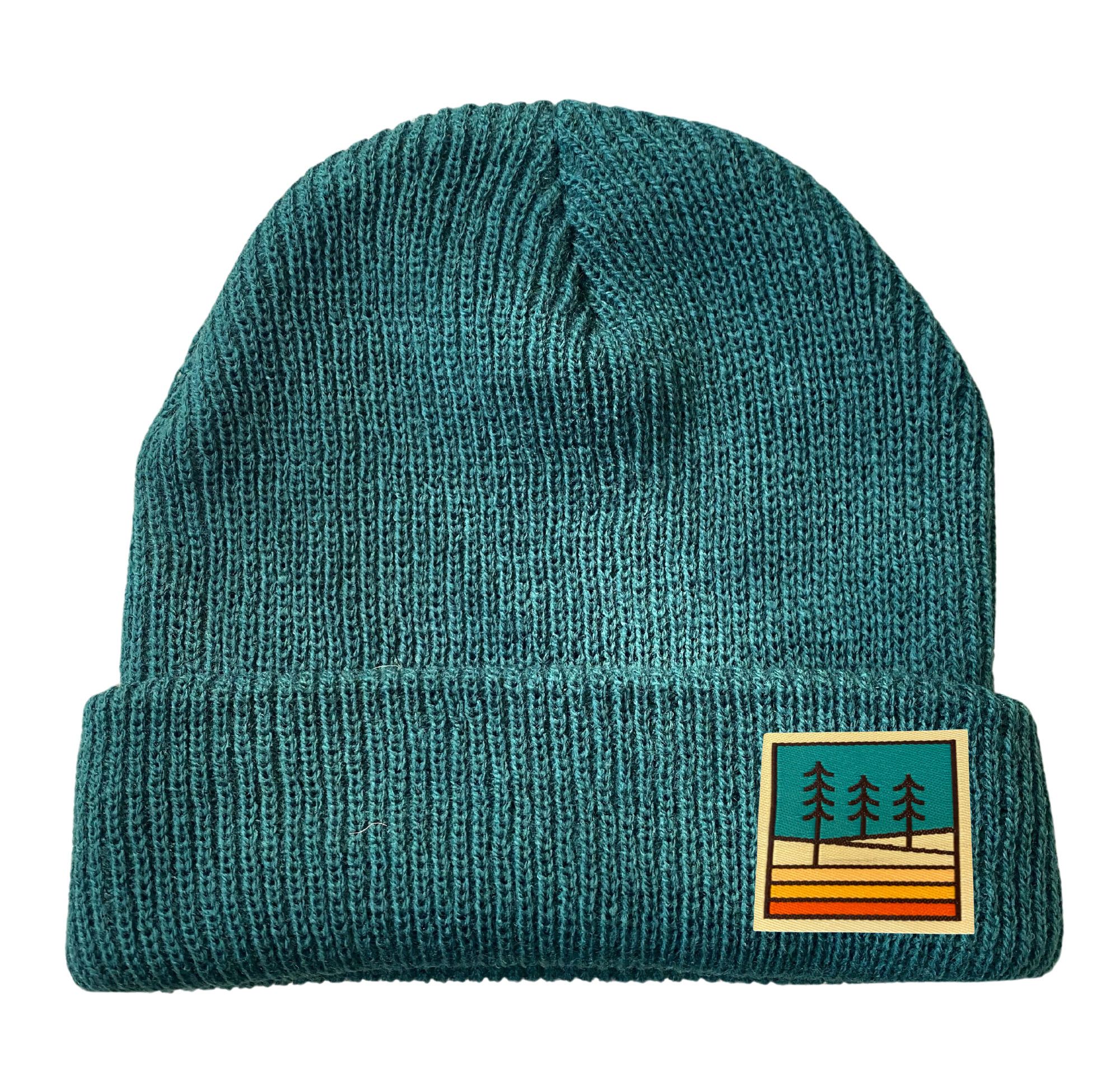 Spruce Seed - Wholesale Beanie - Women's - Knit Beanie Hat- Tree Trio Woven Patch Hat3