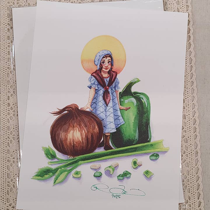 "Trinity" Signed Art Print 9" × 12" archival quality for wholesale by Nattosoup Studio