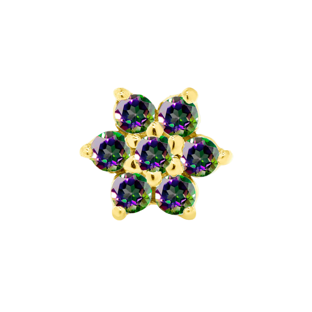 Piercing-zone - Wholesale Single earring - Lantana – 14K Gold Threadless/Threaded End0