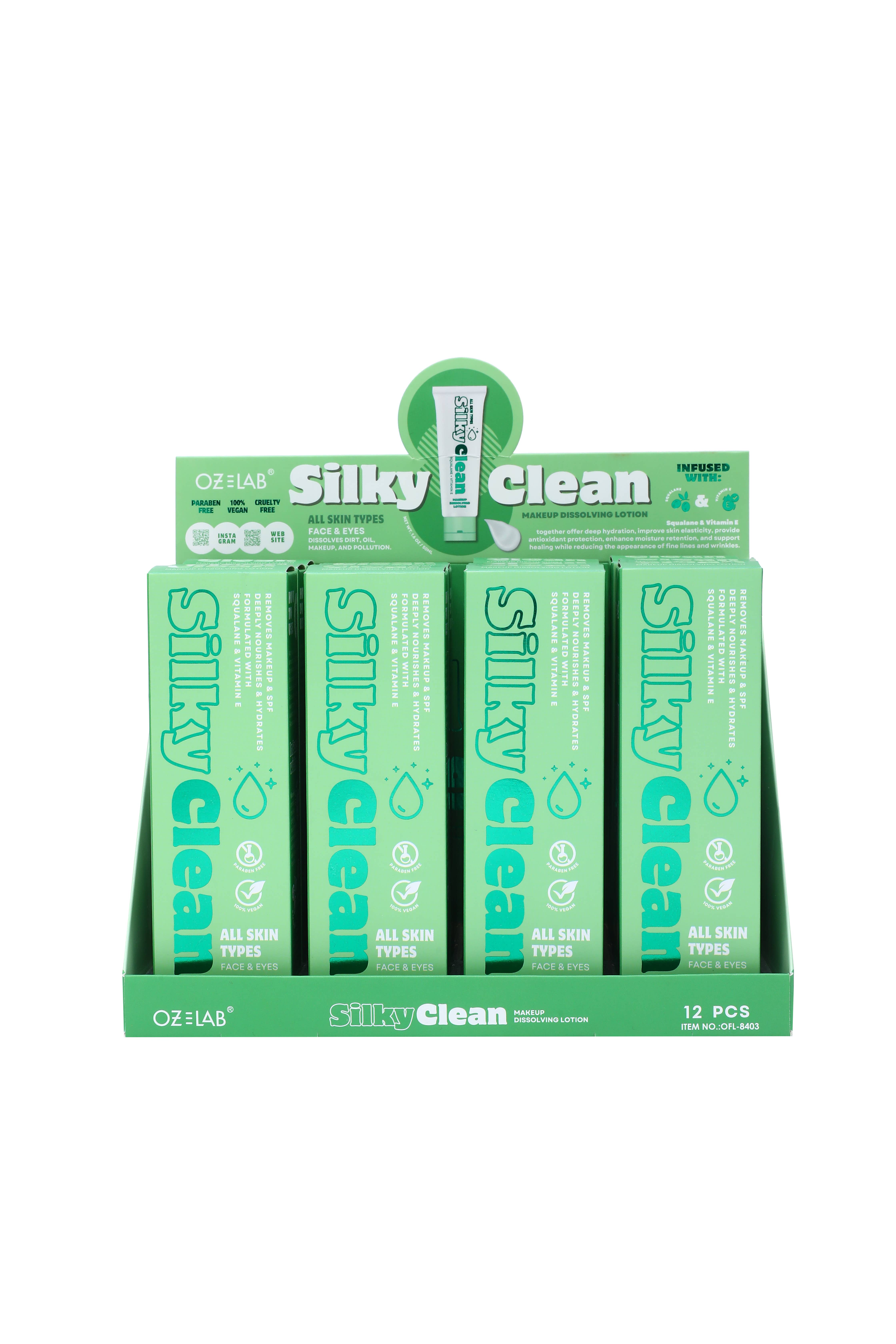 OZ Lab Beauty - Vendita all'ingrosso Struccanti - Silky Clean - Lozione Struccante6