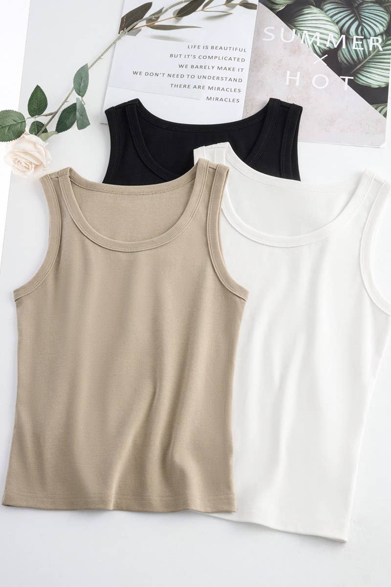 NINEXIS - Wholesale T-Shirt - Women's - CWTTSL0518_NEW SLIM FIT CAMISOLE SLIMMING TANK TOP6