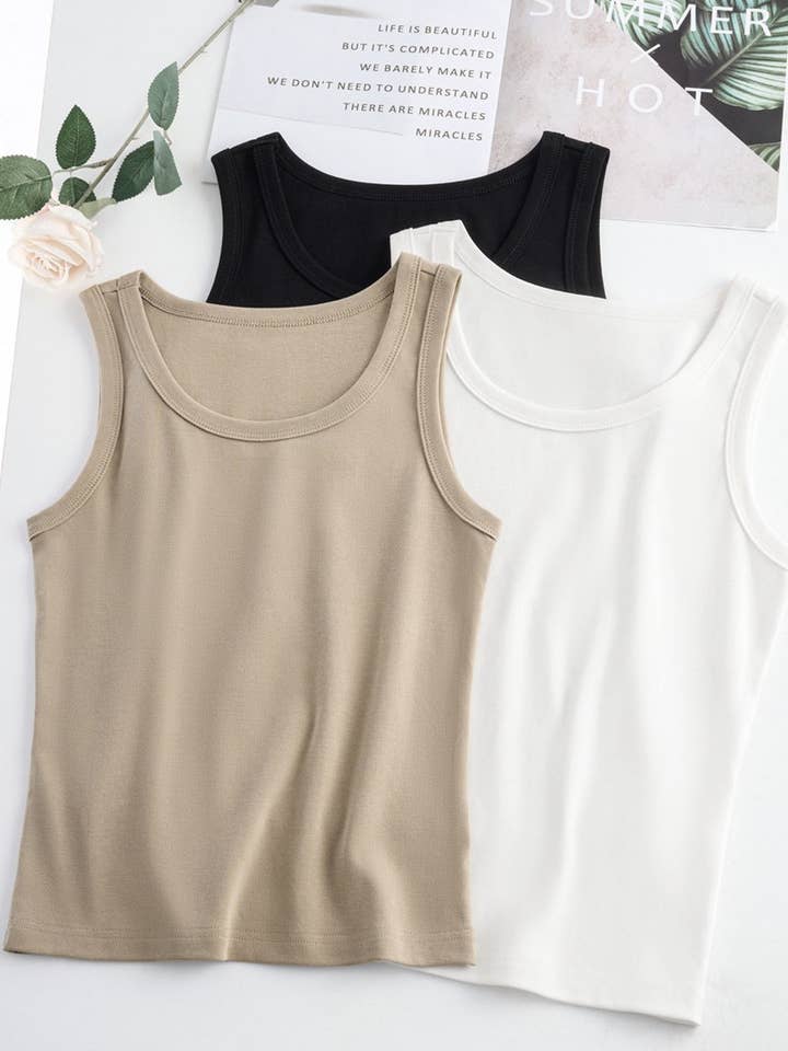 NINEXIS - Wholesale T-Shirt - Women's - CWTTSL0518_NEW SLIM FIT CAMISOLE SLIMMING TANK TOP6