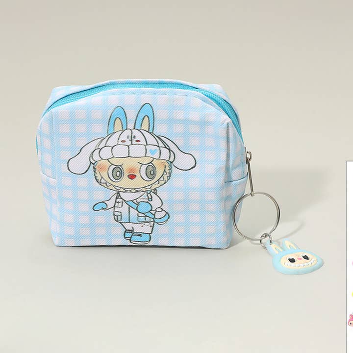 12ST - Labubu Söt Monsterkanin Nyckelring Mini Pouch Väskor för wholesale av Sensibling Corp.
