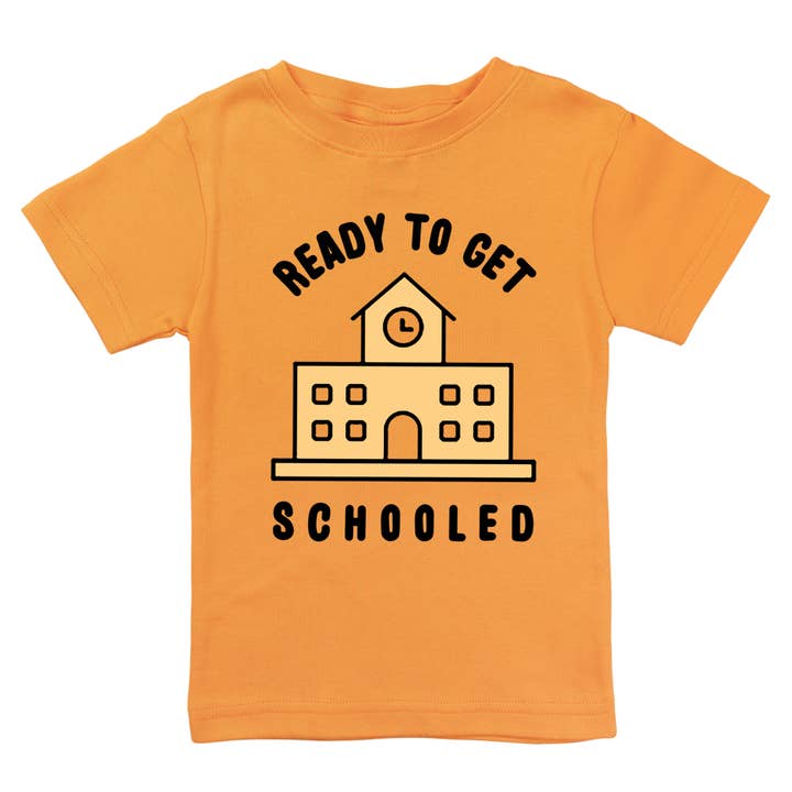 Spunky Stork - Wholesale Screen Printed T-Shirt - Kids - Back to School Ready Get Schooled Funny Organic Kids Shirt2