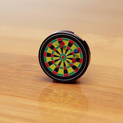 B3 Customs - Wholesale Board Game - Dartboard w/ Darts - Custom Printed 2x2 Round Tile