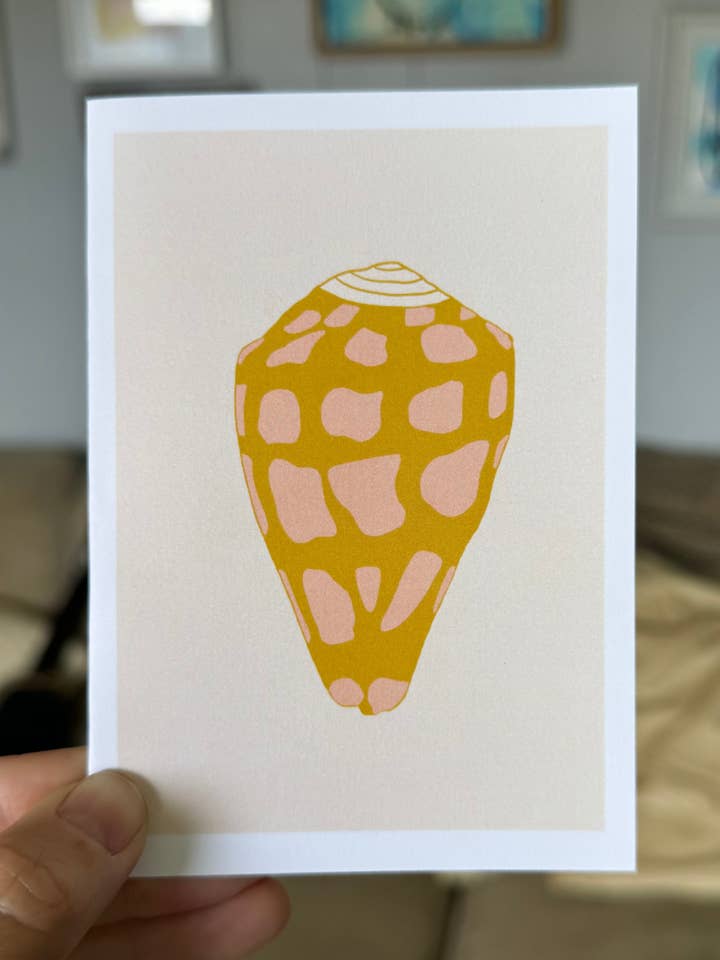 Cartão Hebrew Cone Shell por atacado de Sierra Rehrer Designs