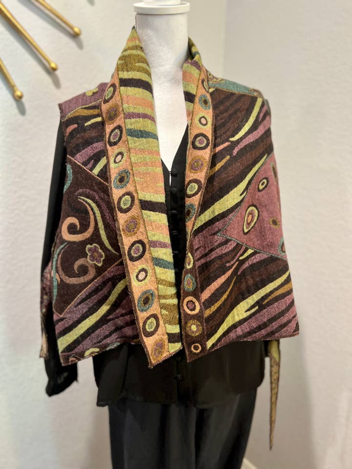 Reversible Eva Oversized Vest in Small Size for wholesale by In Style Scarves