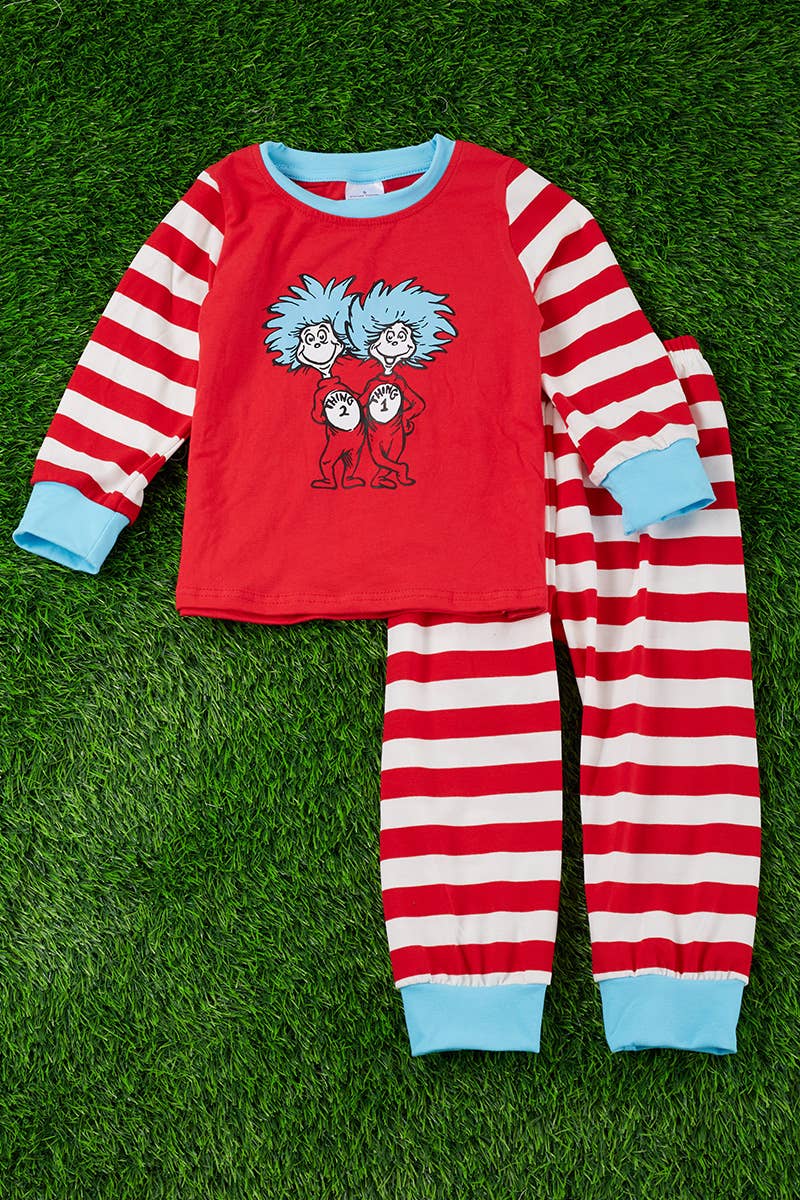 Dr. Seuss Long Sleeve Crew Neck Solid Printed Pajamas (Infant) 1 Pack 