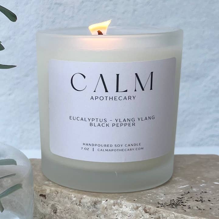 Calm Apothecary - Wholesale Jar/Filled Candle - Eucalyptus Candle0