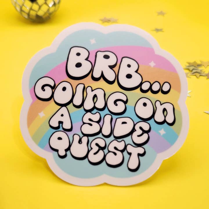 Going on a side quest sticker hydroflask planner for wholesale by Luxe Trauma