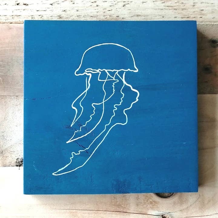 One Line Wall Art Jellyfish for wholesale by Bosing Designs
