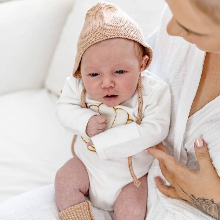 Newborn Bonnet - Mocha and other Purchase Wholesale mommy and me bonnets. Free Returns & Net 60 Terms on Faire trending on Faire.