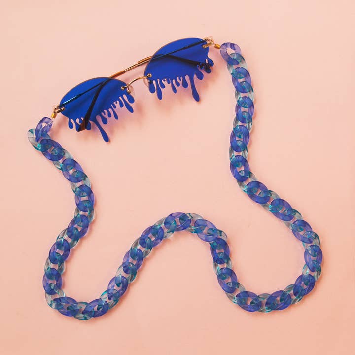 Duotone Clear Sunglasses Chain for wholesale by VidaKush