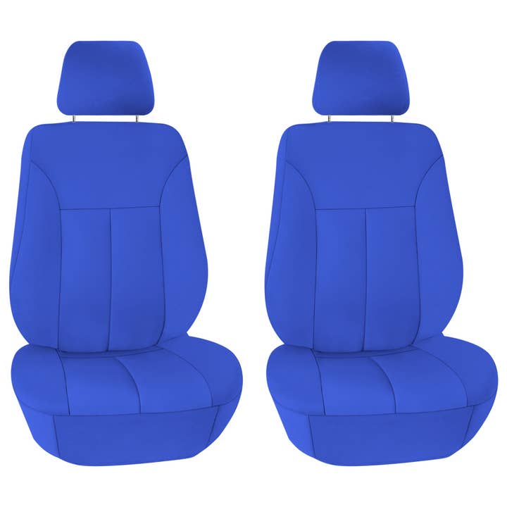 Ultraflex Neoprene Seat Covers - Front Set Solid Blue for wholesale by FH GROUP