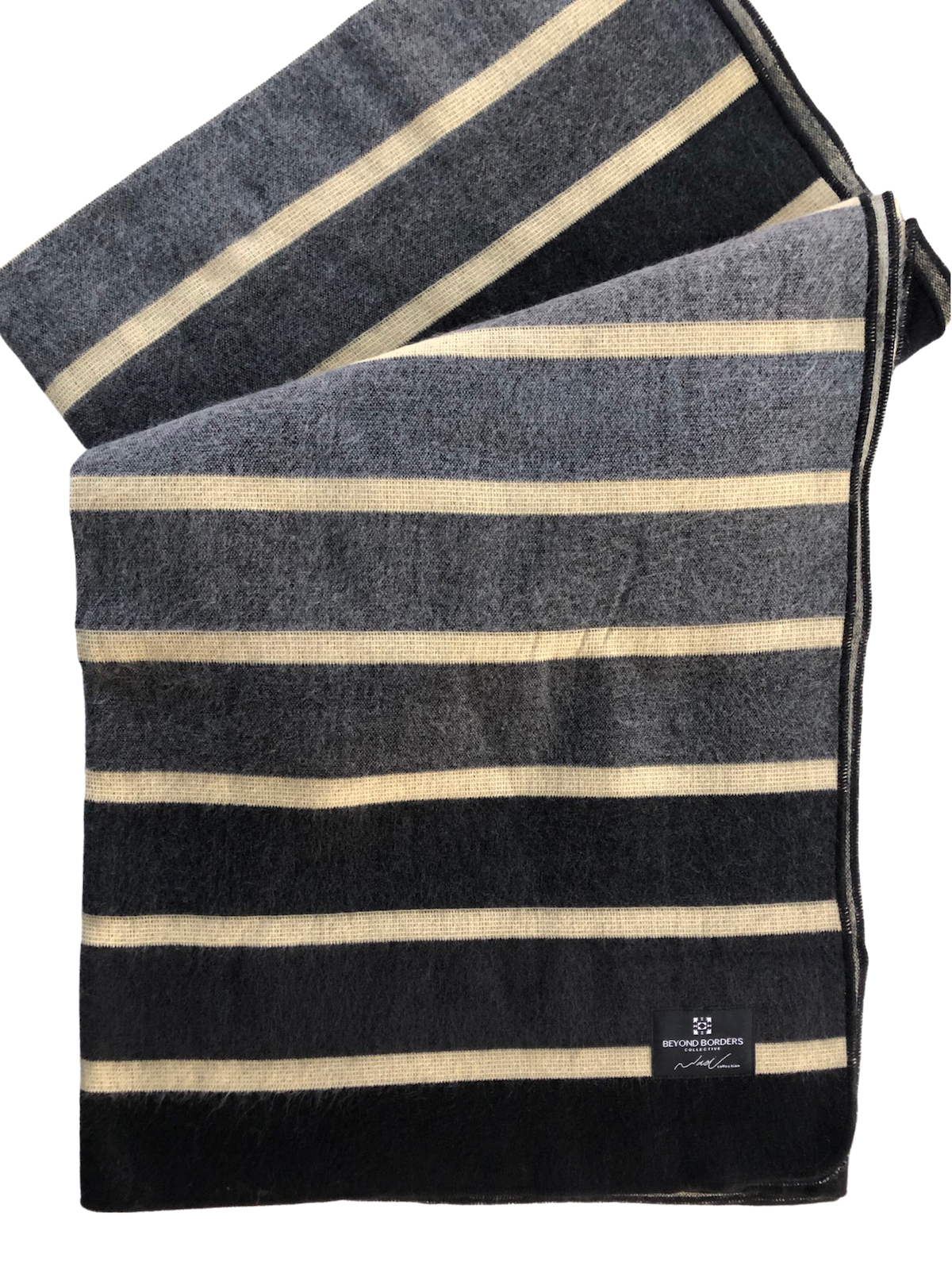 Beyond Borders Collective | Artisan-Made Blankets & Throws - Wholesale Throw Blanket - Caminante Blanket - Greyscale4