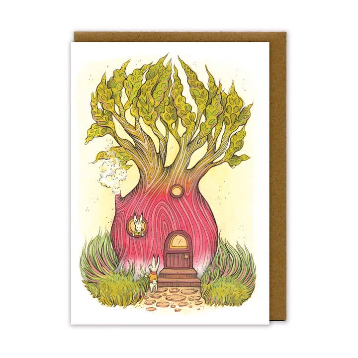Radish Greeting Card for wholesale by Nimasprout
