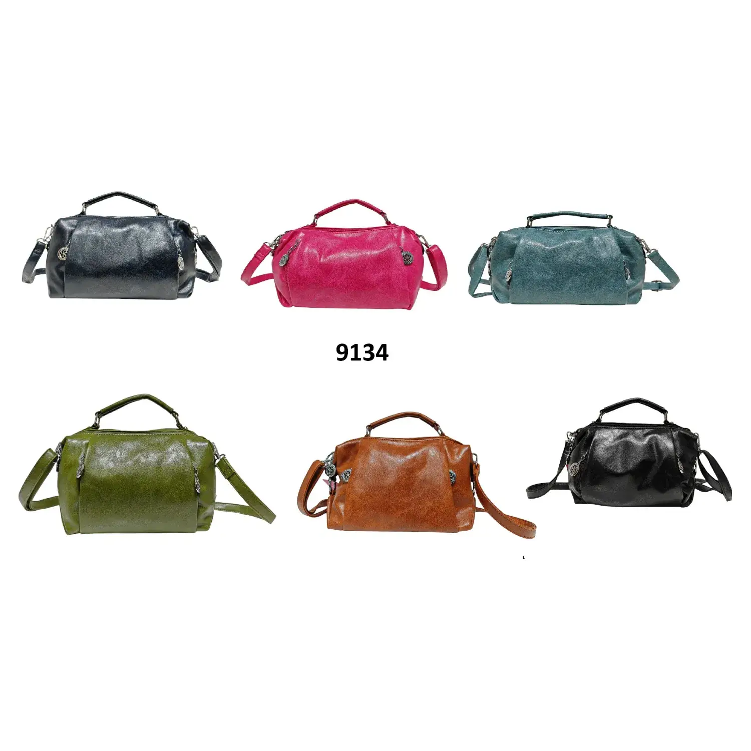 Superbia - Wholesale Crossbody Bag - Women's - Superbia Double Zipper Top Handle Bag Cross Body Bag-91348