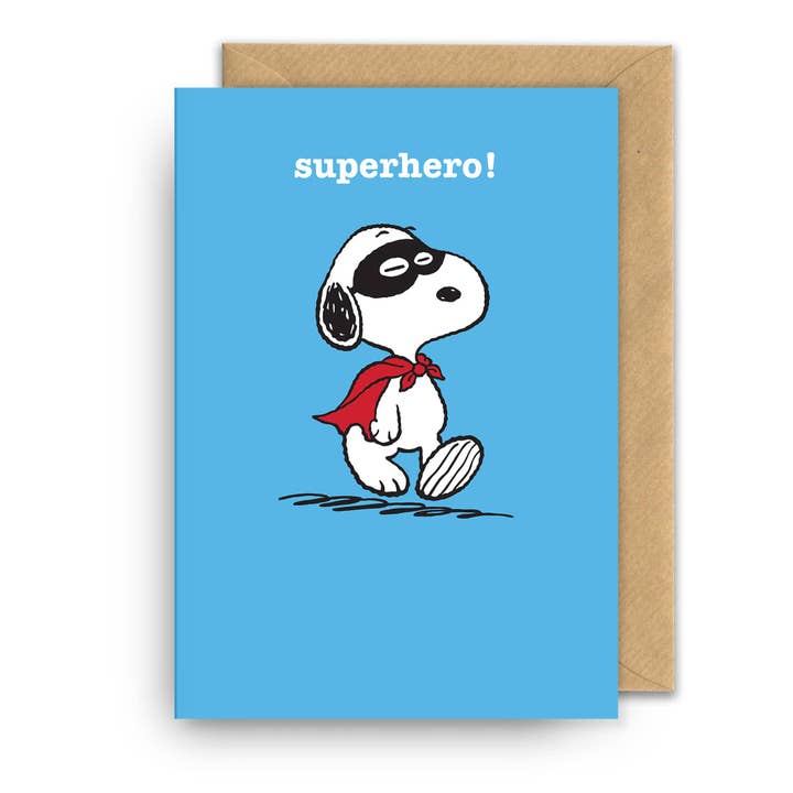 Greeting Card | Snoopy | Peanuts | Superhero for wholesale by Hype Associates Ltd