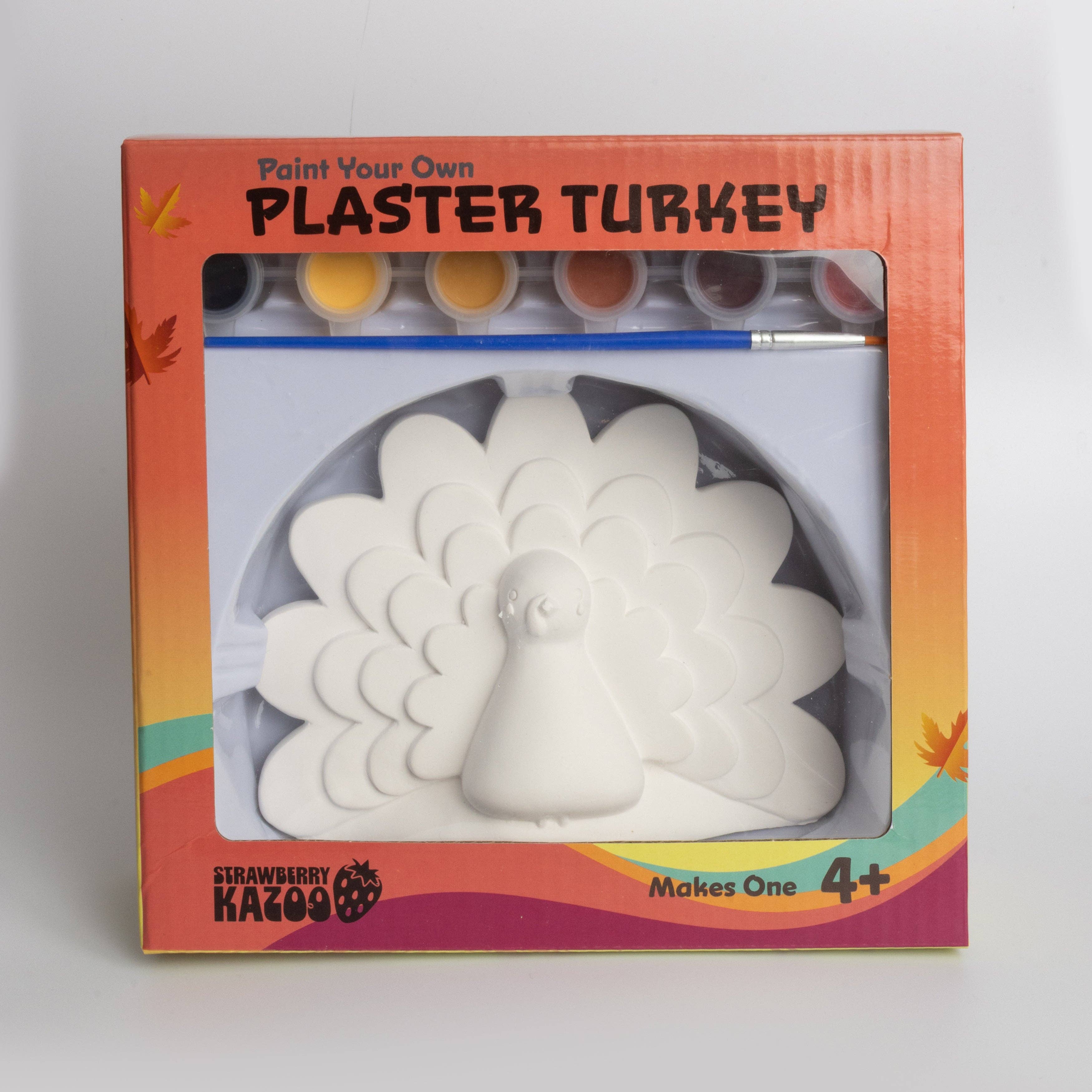 Jewelry Made by Me - Wholesale DIY Craft Kit - Paint-Your-Own Plaster Turkey Figurine Kit 1ct1