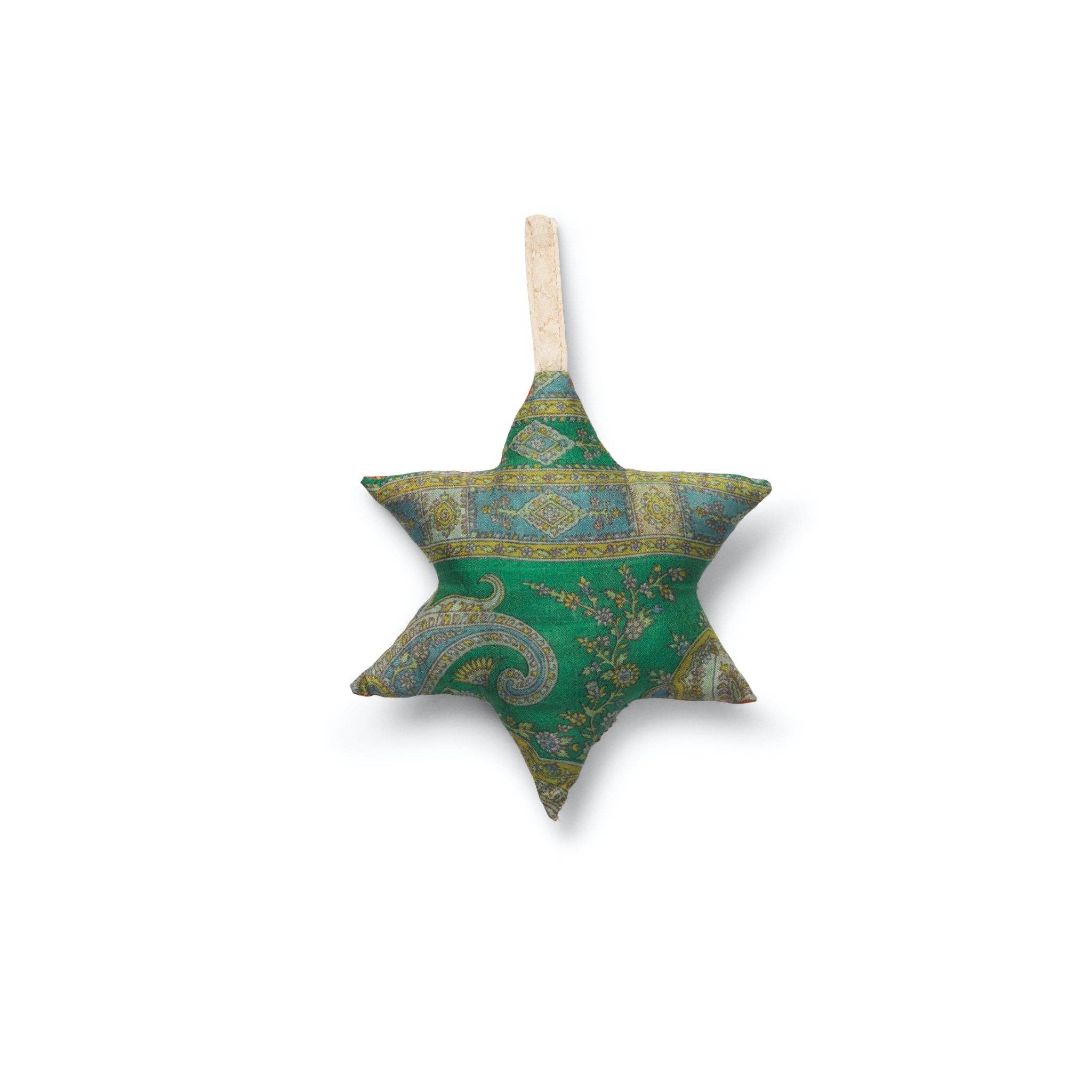 Nordstjerne - Wholesale Ornament - SUSTAIN vintage silk star, small