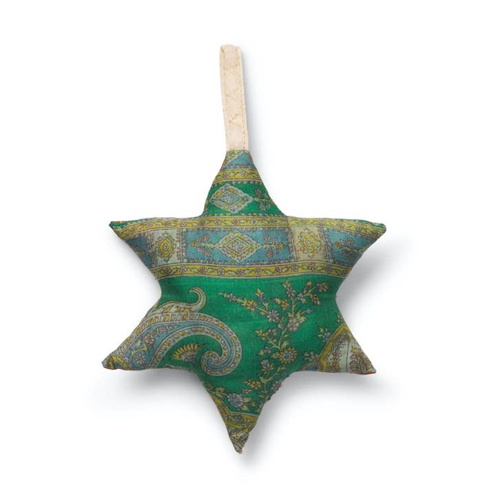 Nordstjerne - Wholesale Ornament - SUSTAIN vintage silk star, small0